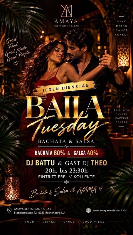 BAILA TUESDAY jeden Dienstag mit DJ Battu & Gast DJ Theo