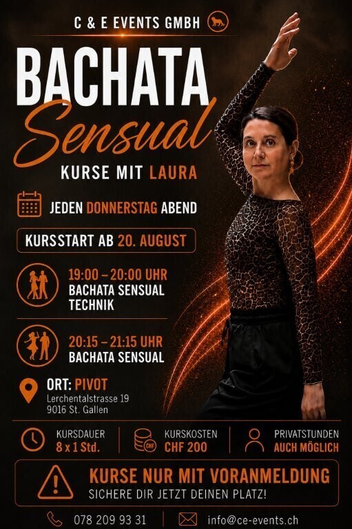 Bachata Sensual Kurse mit Laura in St. Gallen!!!