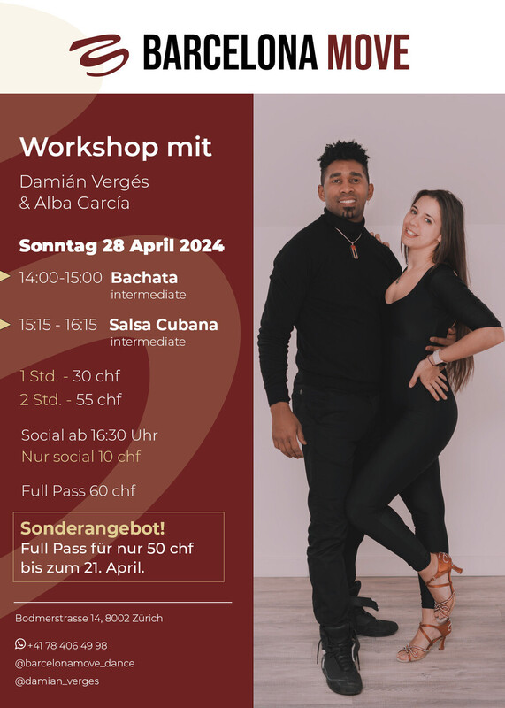 Barcelona Move (Zürich - Enge) (SALSA AND BACHATA)
